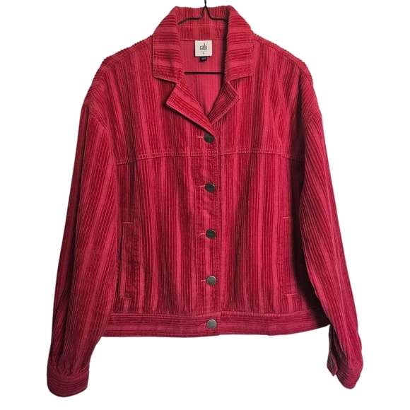 Cabi Pink Cheeky Topper Corduroy Jacket Size L - Picture 3 of 10